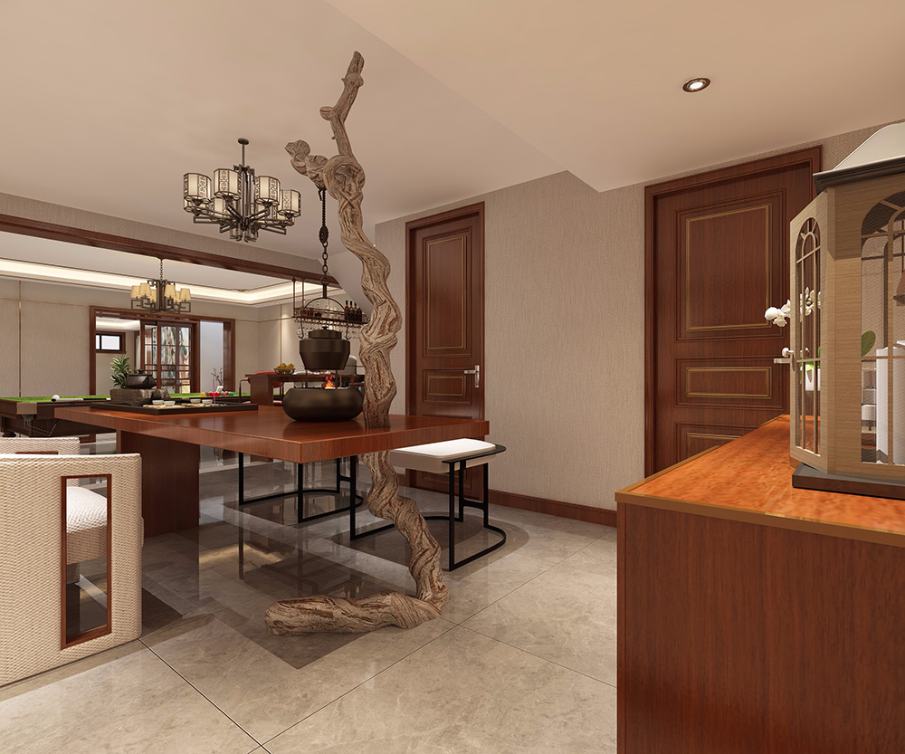 新中式風(fēng)格別墅裝修設(shè)計效果圖-力迅榕墅里別墅450平米-別墅會客室裝修設(shè)計 新中式風(fēng)格別墅裝修設(shè)計效果圖-力迅榕墅里別墅450平米-別墅會客室裝修設(shè)計