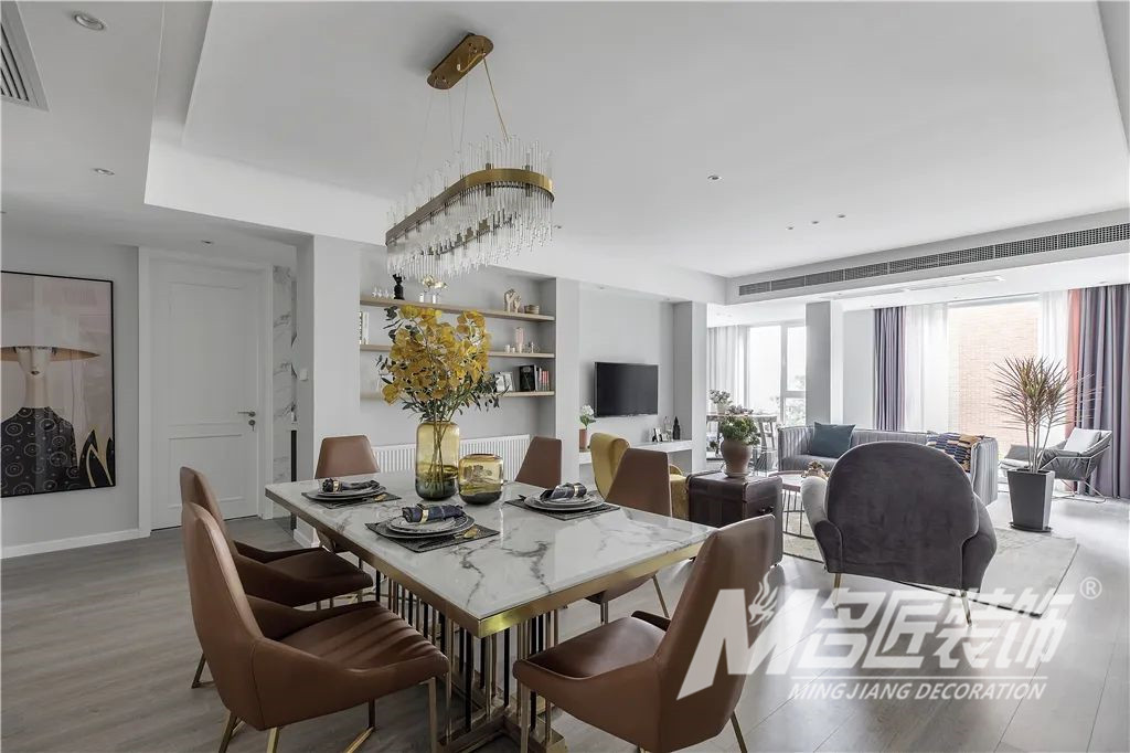 裝修案例輕奢風格室內裝修效果圖-餐廳 裝修案例輕奢風格室內裝修效果圖-餐廳