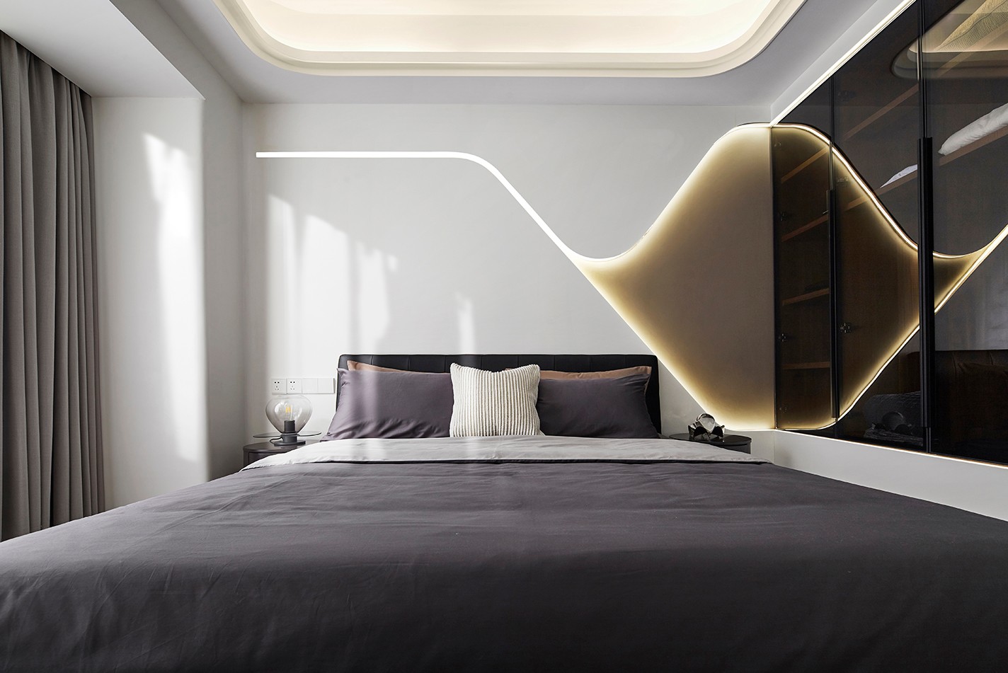 現(xiàn)代簡約風格室內(nèi)設(shè)計家裝案例-臥室 現(xiàn)代簡約風格室內(nèi)設(shè)計家裝案例-臥室