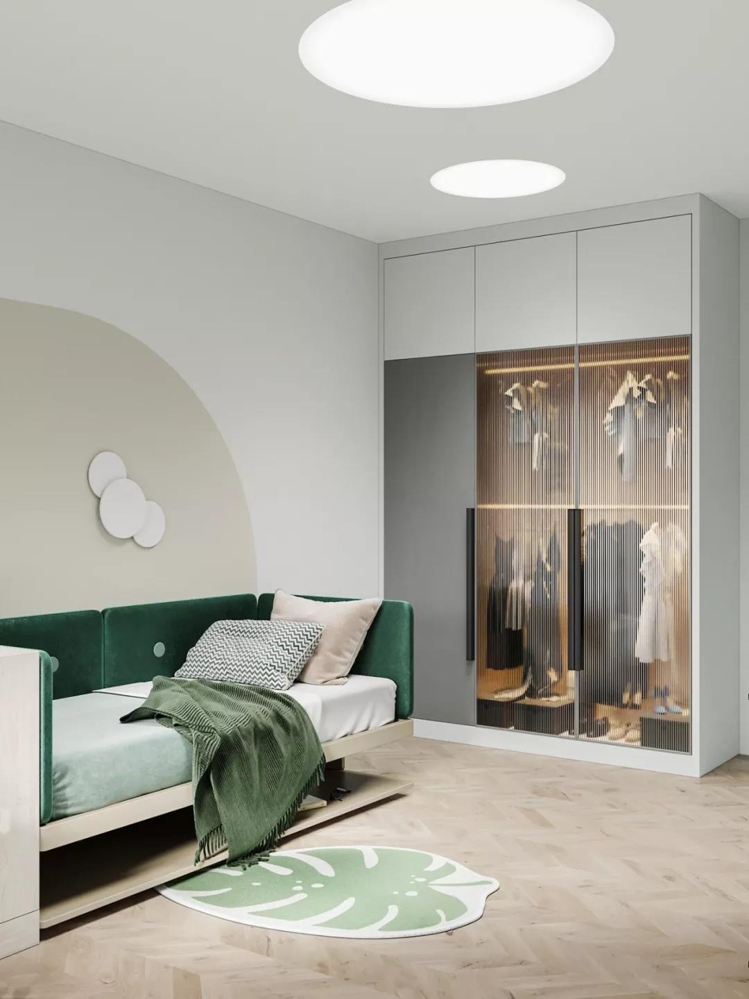 高級(jí)灰+原木色現(xiàn)代風(fēng)格室內(nèi)裝修設(shè)計(jì)效果圖-萬達(dá)華府四居140平米-女兒房 高級(jí)灰+原木色現(xiàn)代風(fēng)格室內(nèi)裝修設(shè)計(jì)效果圖-萬達(dá)華府四居140平米-女兒房