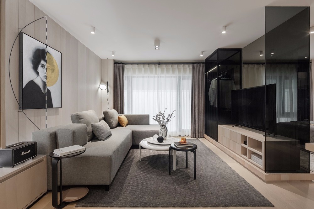 現(xiàn)代簡約風(fēng)格室內(nèi)家裝案例效果圖-二層客廳 現(xiàn)代簡約風(fēng)格室內(nèi)家裝案例效果圖-二層客廳