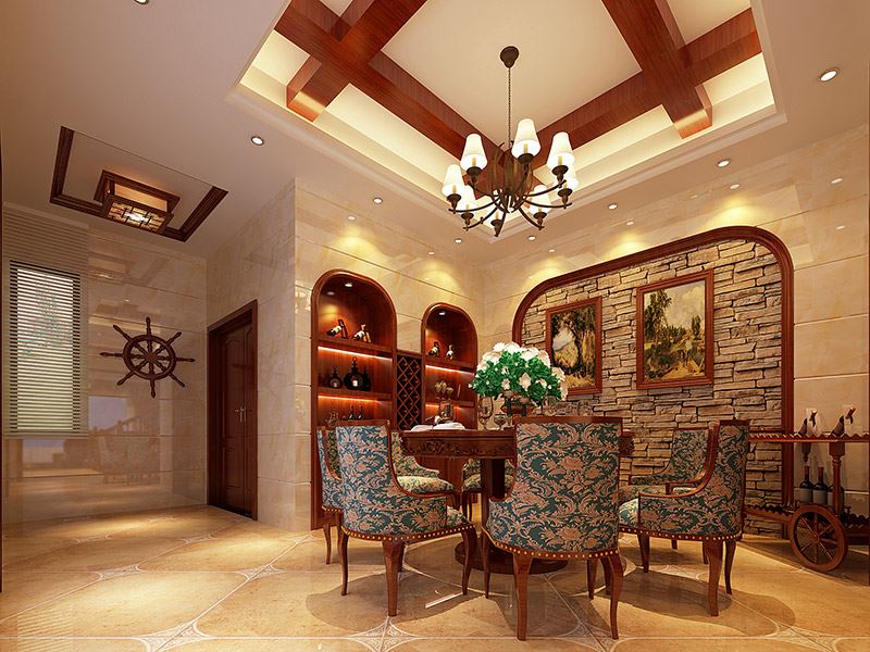 河源市百信·梧桐嘉園美式風(fēng)格四居室裝修案例