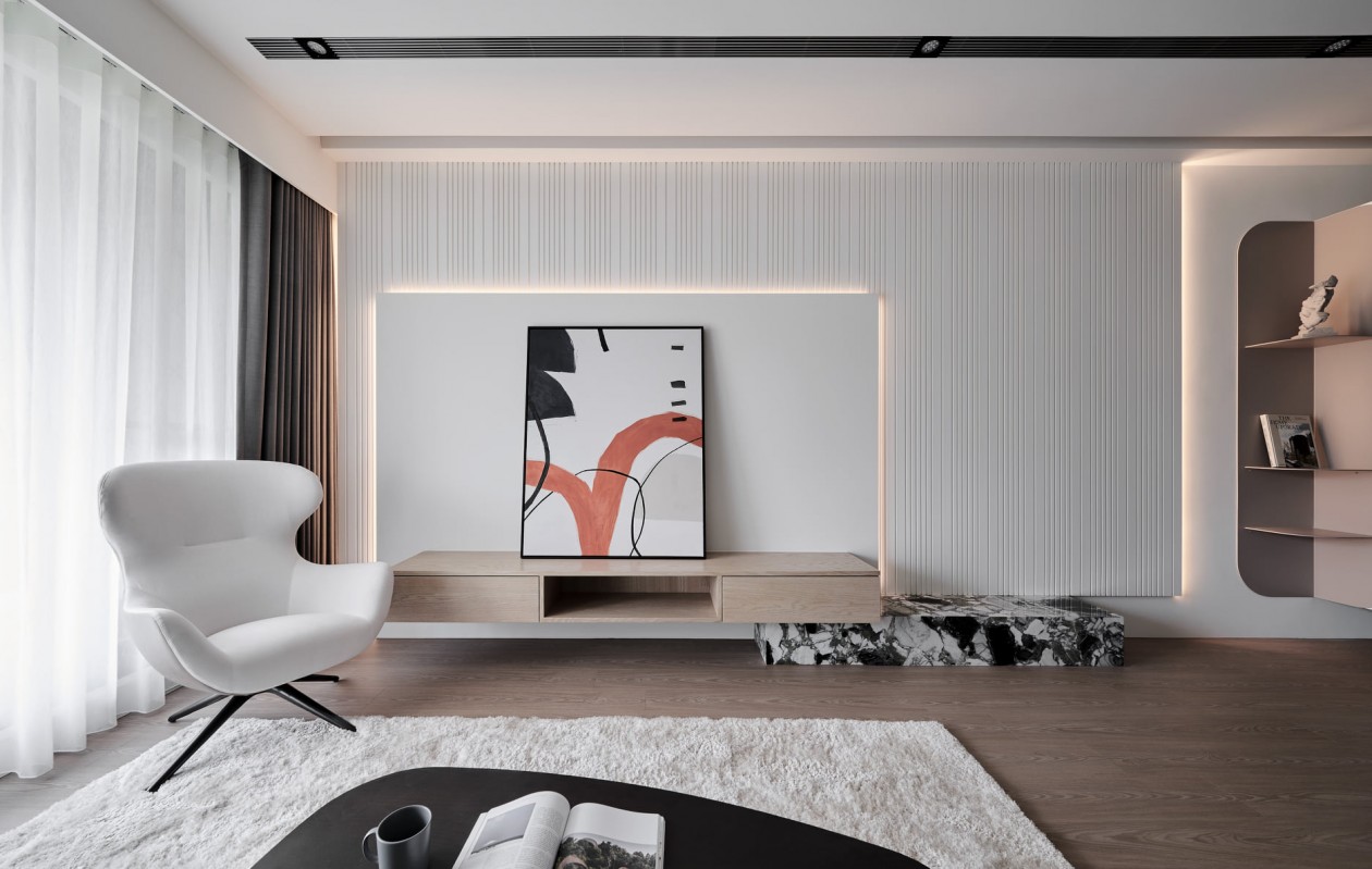 現(xiàn)代簡約風(fēng)格室內(nèi)設(shè)計家裝案例-客廳背景墻 現(xiàn)代簡約風(fēng)格室內(nèi)設(shè)計家裝案例-客廳背景墻