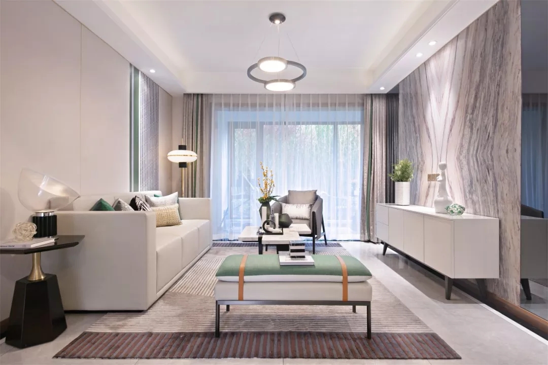 輕奢現(xiàn)代風格室內(nèi)家裝案例效果圖-客廳 輕奢現(xiàn)代風格室內(nèi)家裝案例效果圖-客廳