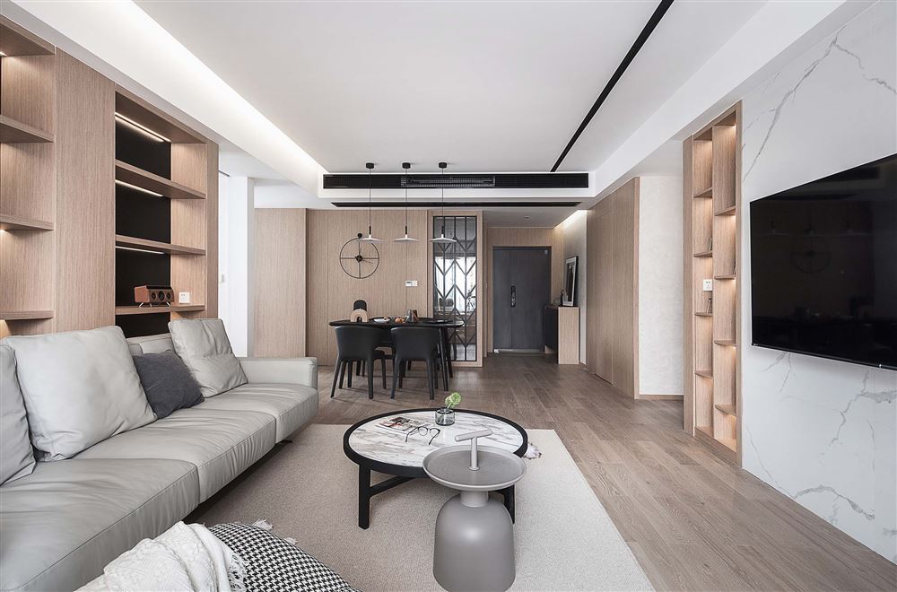 江門市江海碧桂園現(xiàn)代簡(jiǎn)約風(fēng)格三居室裝修案例