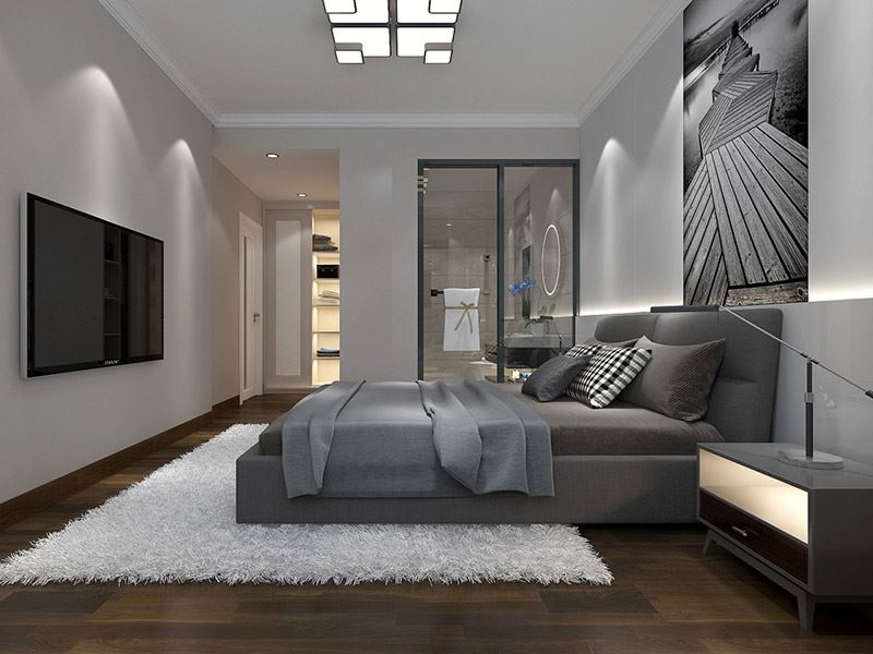 自貢市北湖南路312號(hào)院現(xiàn)代簡約風(fēng)格平層裝修案例