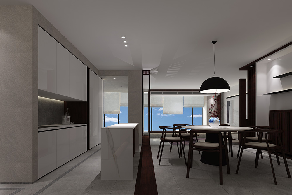 新中式風(fēng)格室內(nèi)裝修設(shè)計(jì)效果圖-雅頌流花君庭平層-室內(nèi)餐廳裝修設(shè)計(jì) 新中式風(fēng)格室內(nèi)裝修設(shè)計(jì)效果圖-雅頌流花君庭平層-室內(nèi)餐廳裝修設(shè)計(jì)