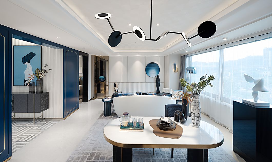 都市輕奢風格室內裝修-客餐廳 都市輕奢風格室內裝修-客餐廳