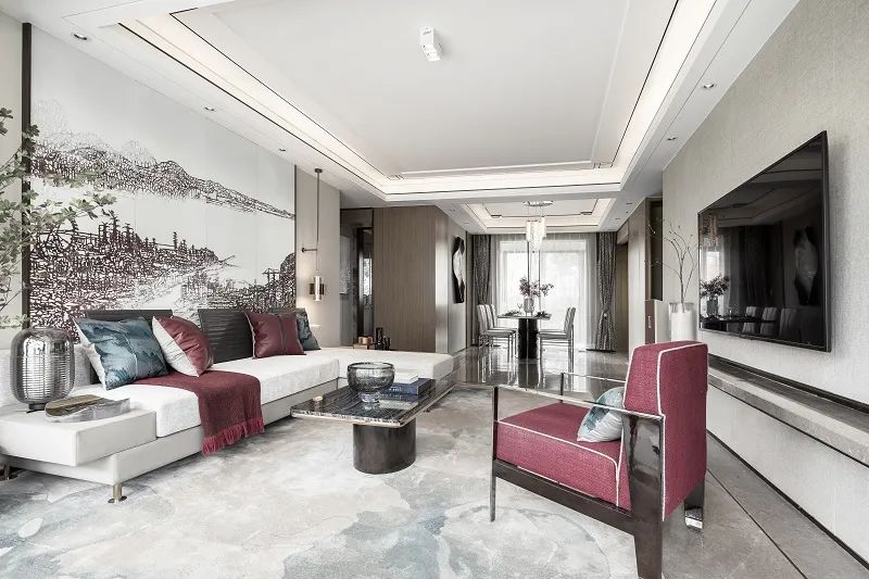 新中式風格室內(nèi)設(shè)計家裝案例-客廳 新中式風格室內(nèi)設(shè)計家裝案例-客廳