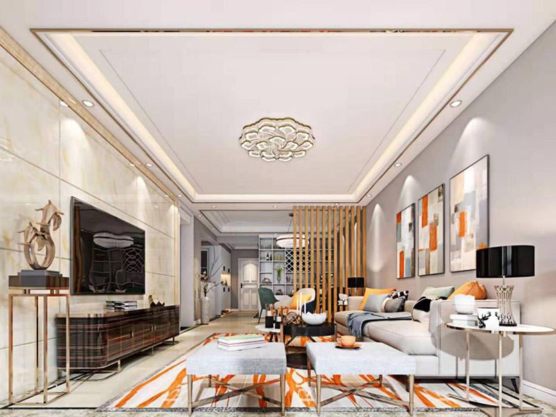 昭通市壹號公館輕奢風(fēng)格平層裝修案例