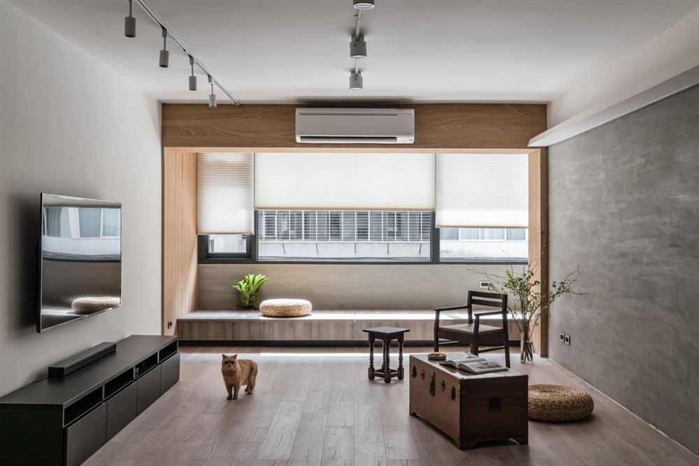 佛山市鵬瑞·三龍灣1號(hào)新中式風(fēng)格二居室裝修案例