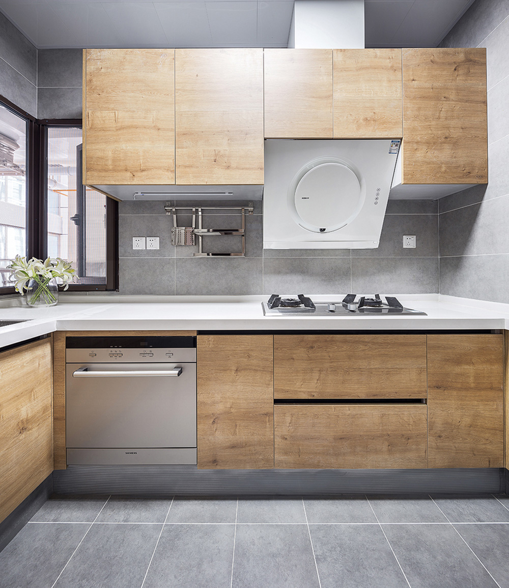 南寧萬科魅力之城二居90平米現代前衛(wèi)風格室內裝修案例-廚房 南寧萬科魅力之城二居90平米現代前衛(wèi)風格室內裝修案例-廚房