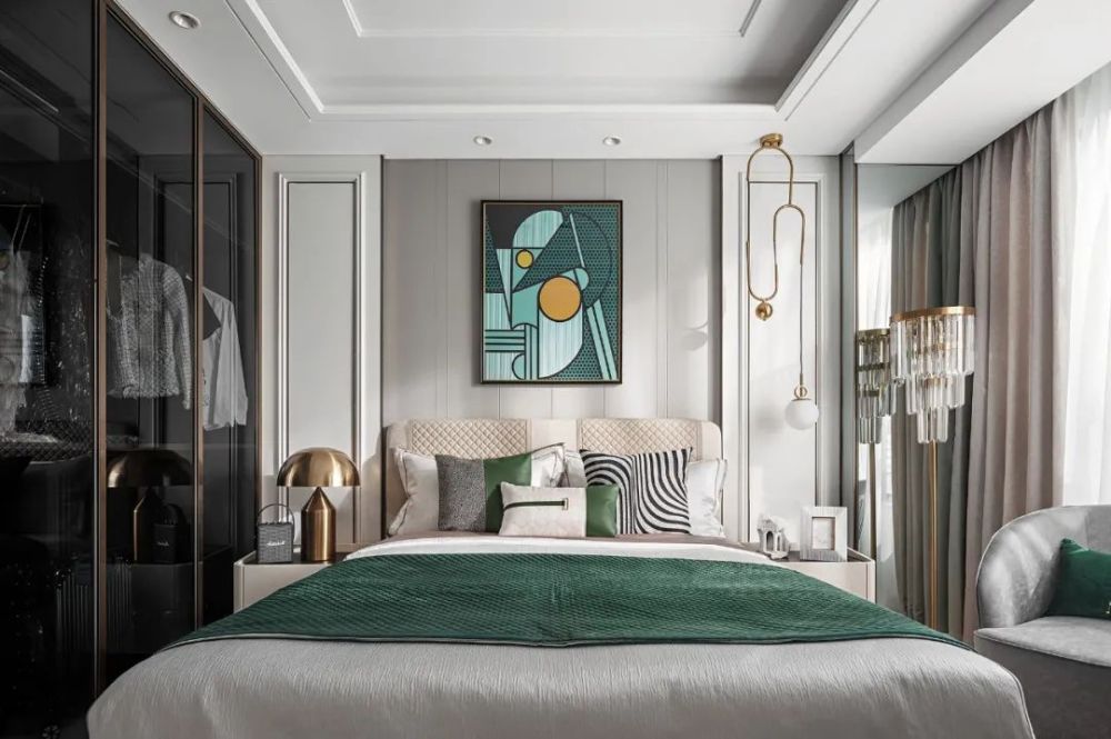 輕奢北歐風(fēng)格室內(nèi)家裝案例效果圖-臥室 輕奢北歐風(fēng)格室內(nèi)家裝案例效果圖-臥室