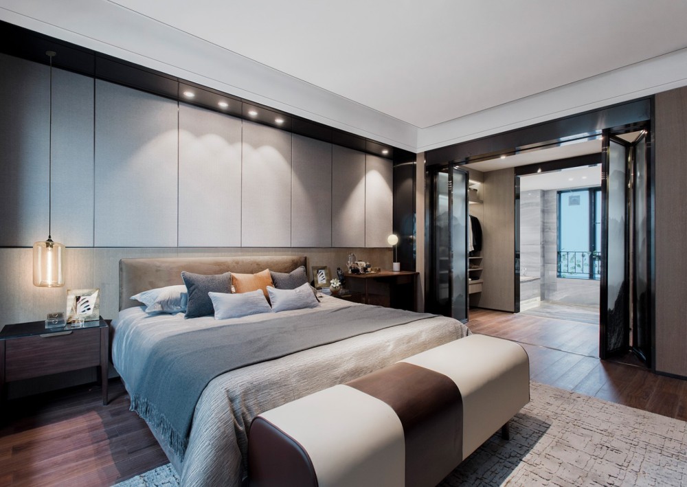 現(xiàn)代簡約風(fēng)格室內(nèi)設(shè)計(jì)家裝案例-主臥 現(xiàn)代簡約風(fēng)格室內(nèi)設(shè)計(jì)家裝案例-主臥