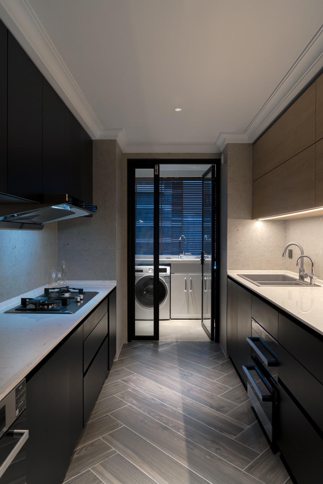 現(xiàn)代風格家裝設計室內(nèi)裝修效果圖-廚房