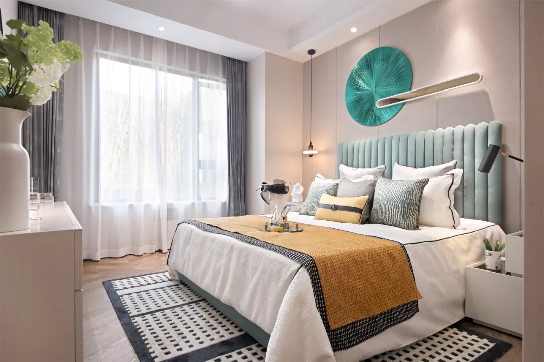 輕奢現(xiàn)代風格室內(nèi)家裝案例效果圖-臥室 輕奢現(xiàn)代風格室內(nèi)家裝案例效果圖-臥室