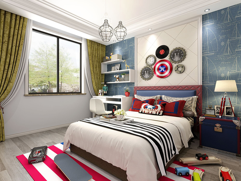 裝修公司簡歐風(fēng)格室內(nèi)裝修效果圖-男孩房 裝修公司簡歐風(fēng)格室內(nèi)裝修效果圖-男孩房