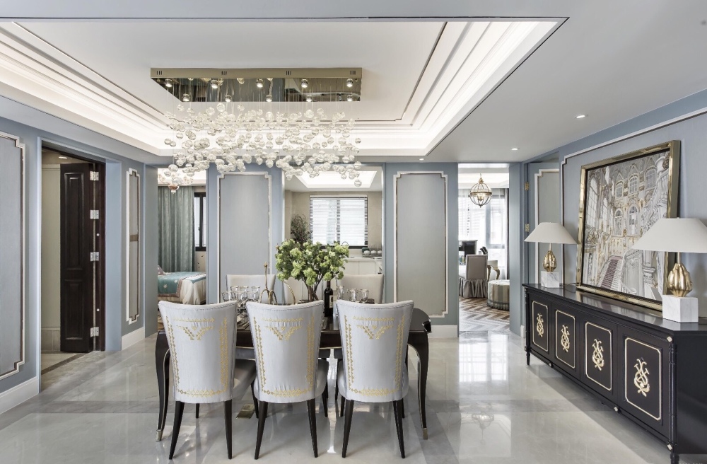 歐式復古風格別墅室內(nèi)設計家裝案例-餐廳 歐式復古風格別墅室內(nèi)設計家裝案例-餐廳