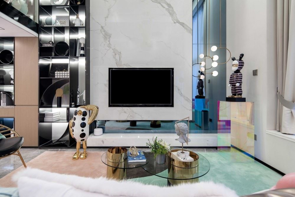 江門市陽光新城輕奢風(fēng)格復(fù)式裝修案例