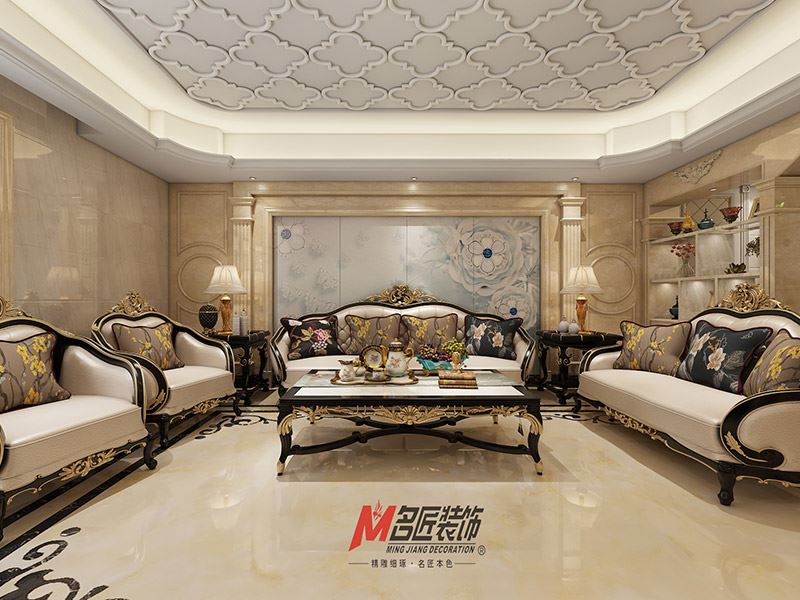 揭陽(yáng)市碧桂園十里江灣歐式風(fēng)格三居室裝修案例