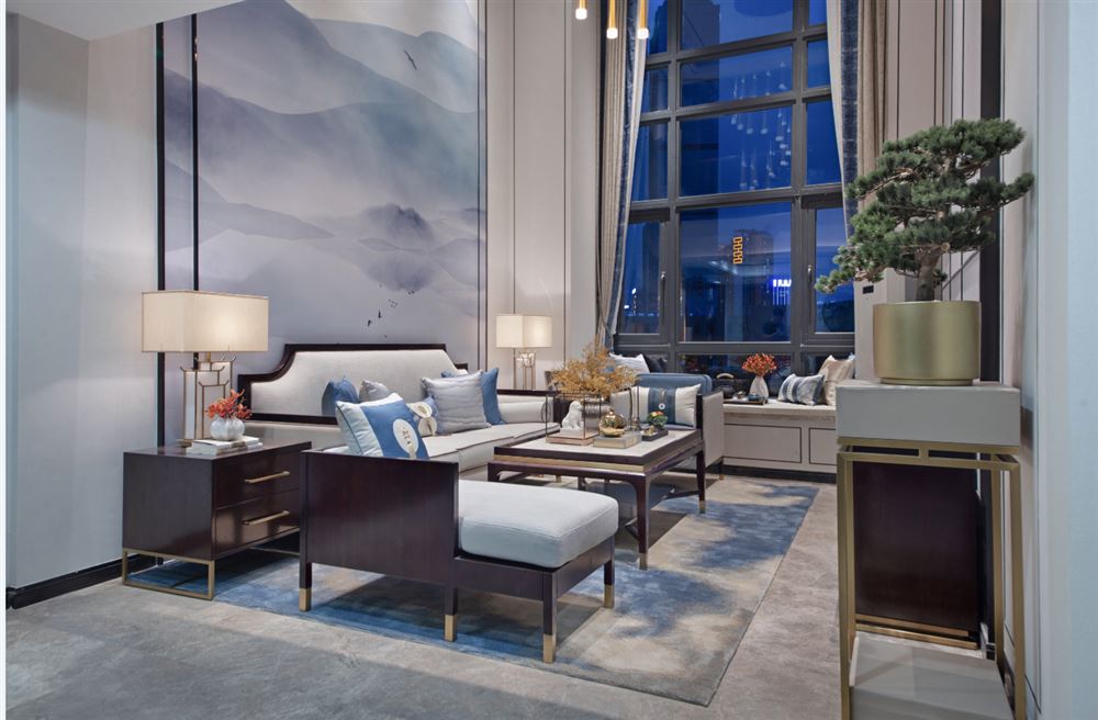 廣州市華發(fā)中央公園新中式風(fēng)格三居室裝修案例