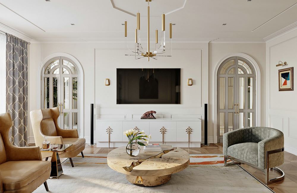 江門市百富園田園風(fēng)格四居室裝修案例