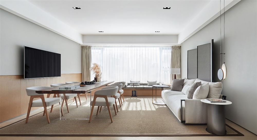 江門市百樂園現(xiàn)代簡(jiǎn)約風(fēng)格三居室裝修案例