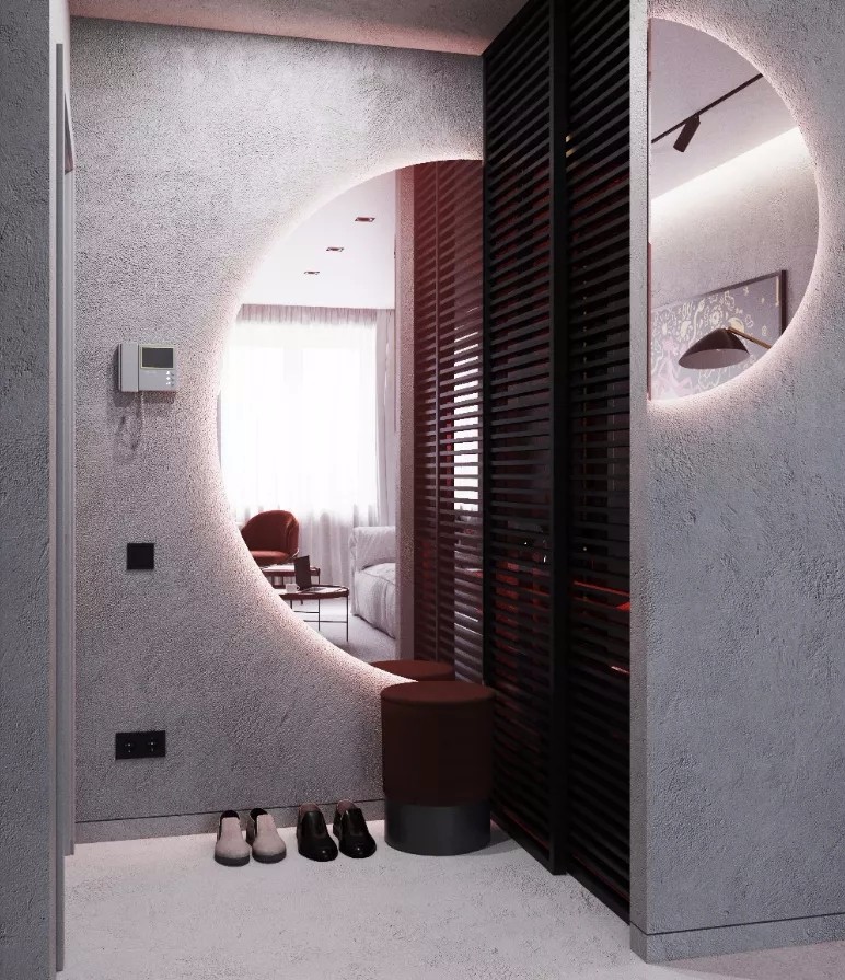 裝修案例高級(jí)灰混搭風(fēng)格室內(nèi)裝修效果圖-玄關(guān) 裝修案例高級(jí)灰混搭風(fēng)格室內(nèi)裝修效果圖-玄關(guān)