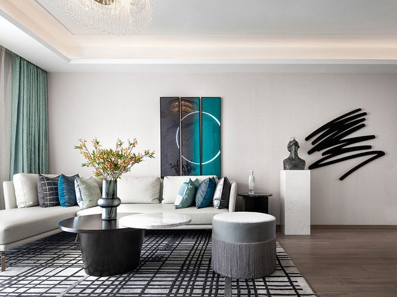 河源市碧浪大廈現(xiàn)代簡約風(fēng)格三居室裝修案例