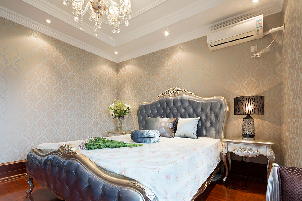 新中式風(fēng)格別墅裝修效果圖-新會玉圭園別墅350平米-臥室 新中式風(fēng)格別墅裝修效果圖-新會玉圭園別墅350平米-臥室