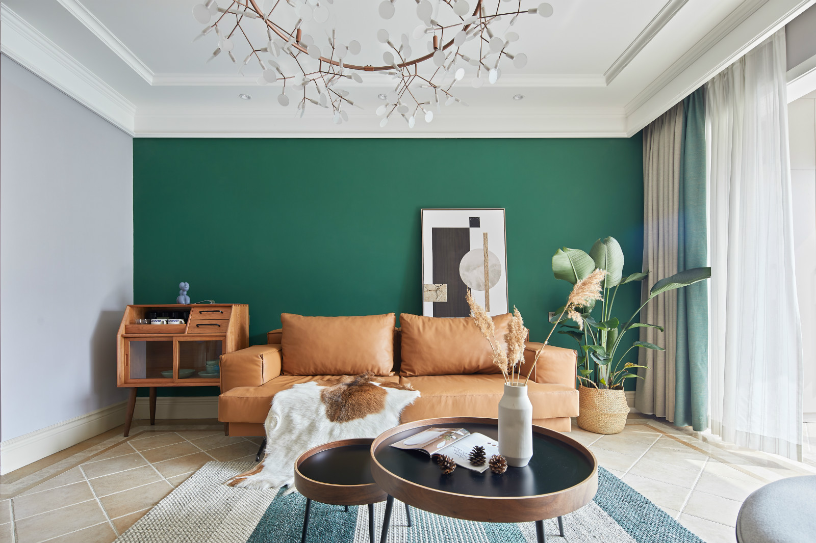 復古北歐風格室內(nèi)設計家裝案例-客廳沙發(fā) 復古北歐風格室內(nèi)設計家裝案例-客廳沙發(fā)