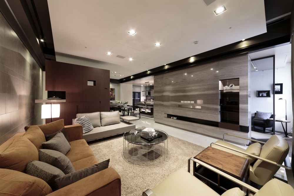 廣州市中海康城輕奢風(fēng)格四居室裝修案例