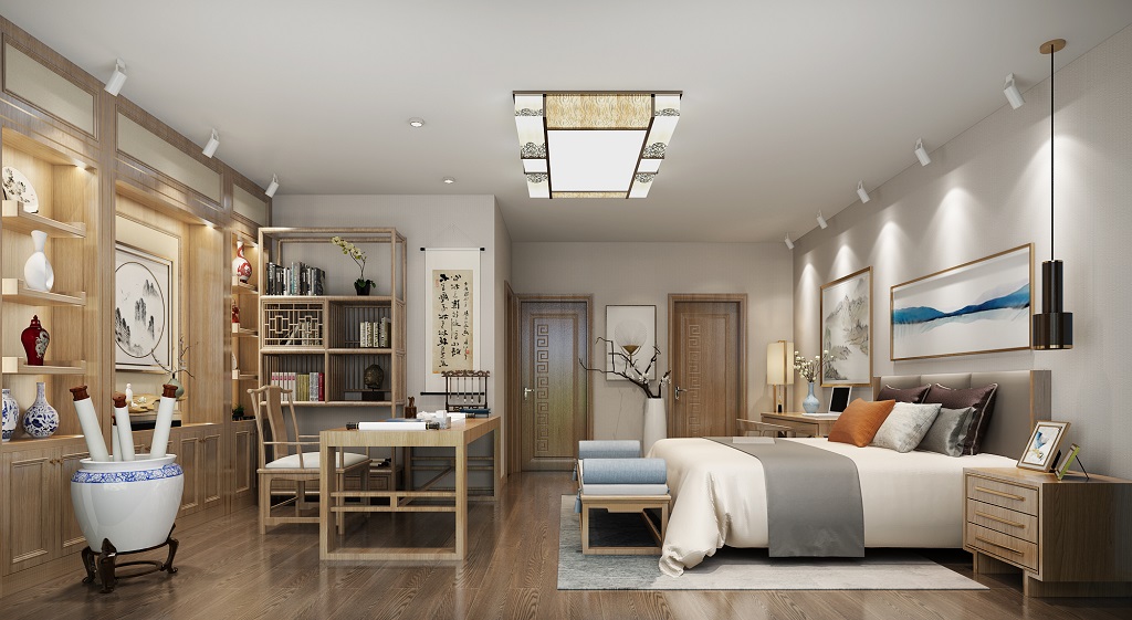 淮安市淮安茂業(yè)時代廣場新中式風(fēng)格別墅裝修案例