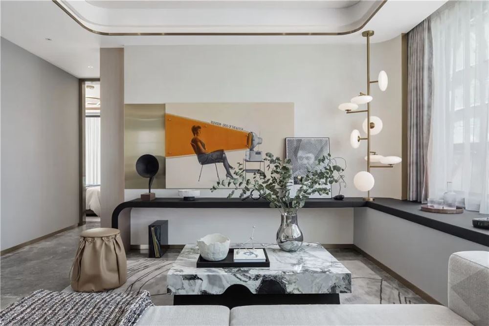 湛江市寶江盈月花園輕奢風(fēng)格四居室裝修案例