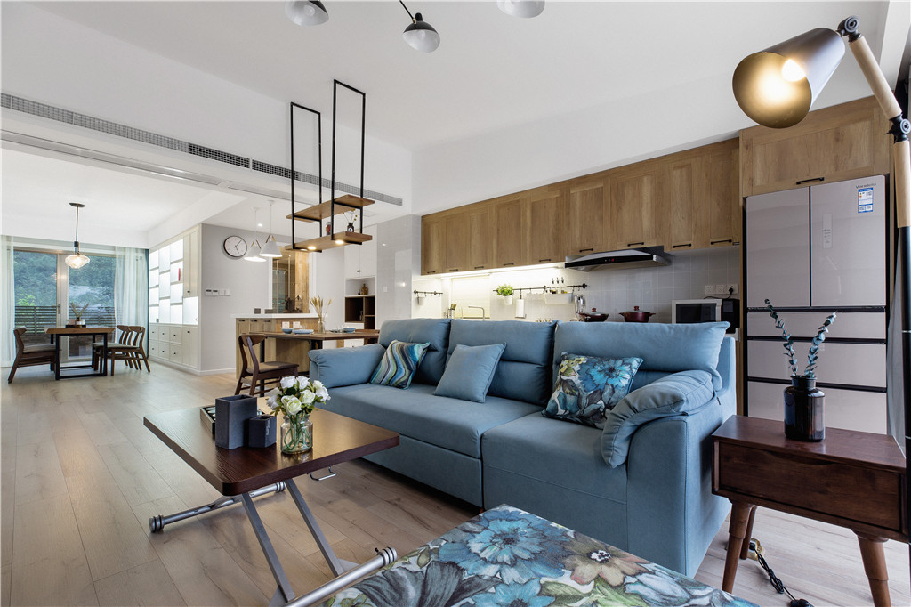 德陽市濱湖.之春北歐風格三居室裝修案例