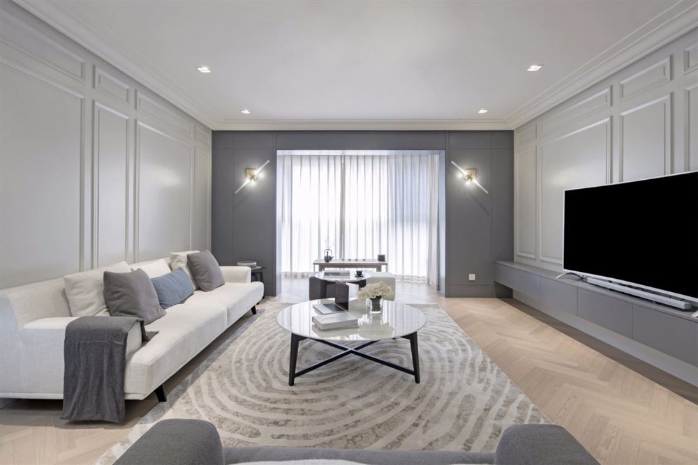 湛江市恒興棕櫚公館現(xiàn)代簡約風(fēng)格四居室裝修案例