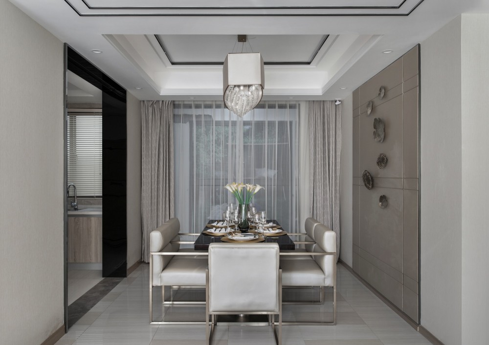 現(xiàn)代輕奢風(fēng)格室內(nèi)設(shè)計家裝案例-餐廳 現(xiàn)代輕奢風(fēng)格室內(nèi)設(shè)計家裝案例-餐廳