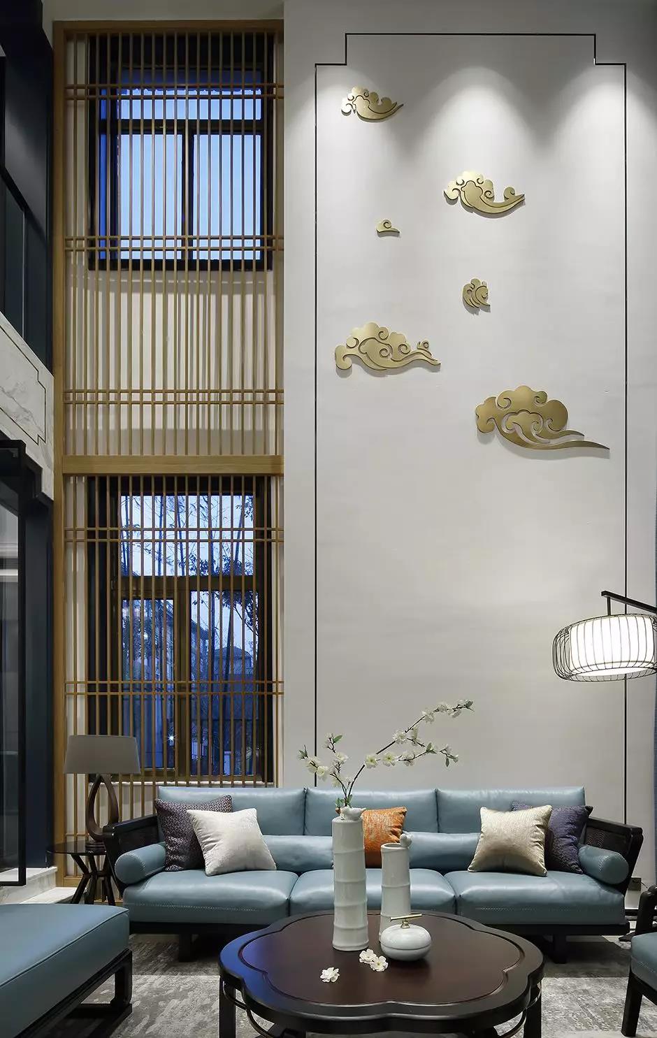 裝修公司新中式風(fēng)格別墅裝修效果圖-客廳 裝修公司新中式風(fēng)格別墅裝修效果圖-客廳