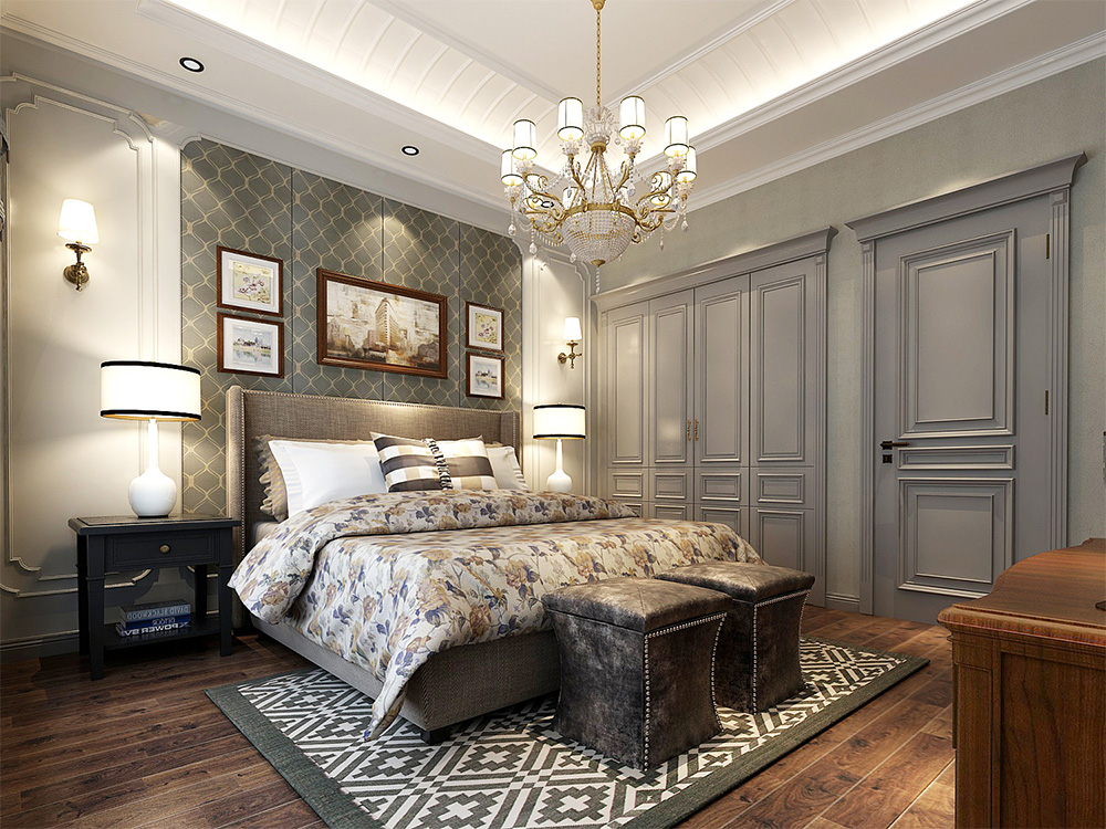 裝修案例經(jīng)典美式風(fēng)格別墅裝修效果圖-次臥 裝修案例經(jīng)典美式風(fēng)格別墅裝修效果圖-次臥