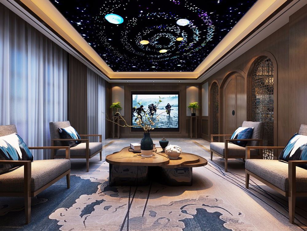 佛山市建投綠地璀璨天城新中式風(fēng)格別墅裝修案例