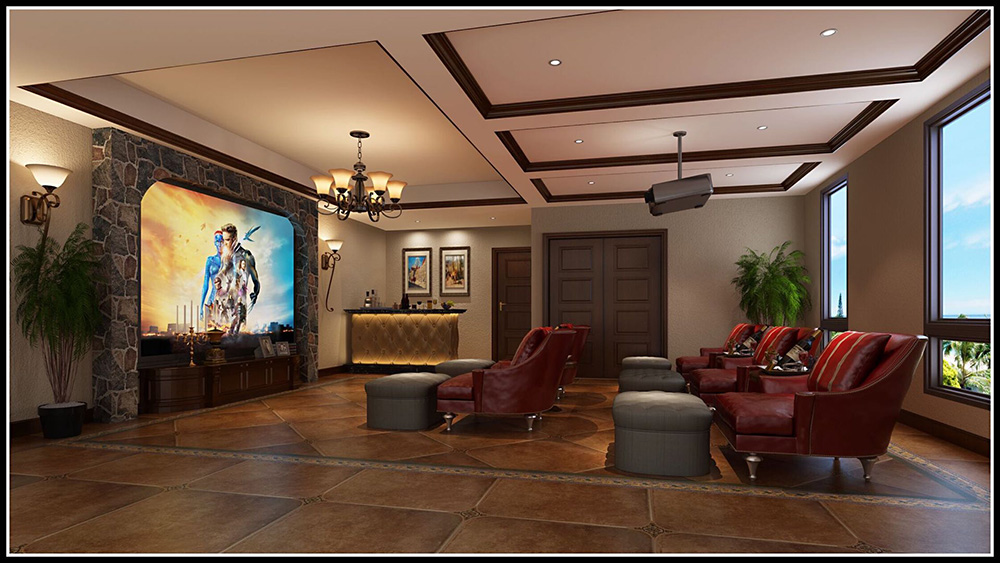 裝修公司美式古典風(fēng)格別墅裝修效果圖-影音室 裝修公司美式古典風(fēng)格別墅裝修效果圖-影音室