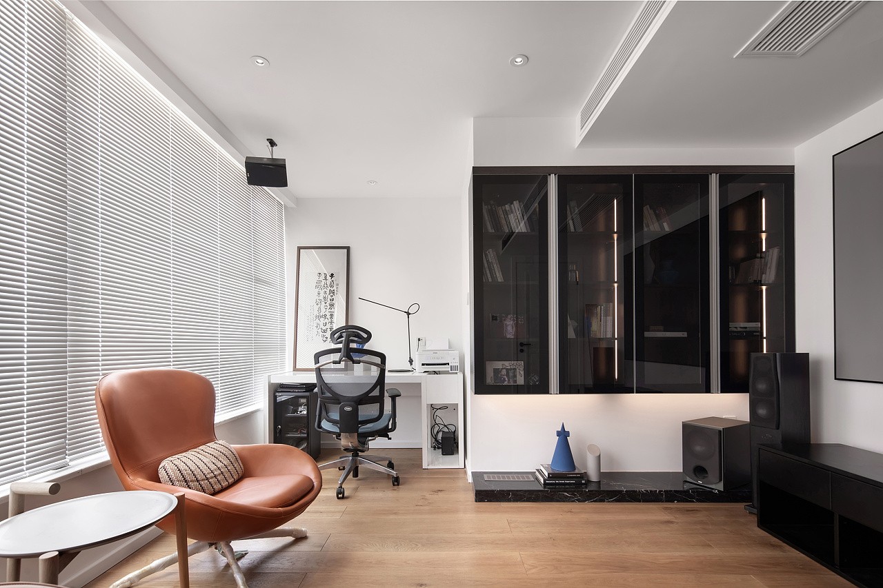 裝修公司現(xiàn)代極簡風格室內裝修效果圖-書房 裝修公司現(xiàn)代極簡風格室內裝修效果圖-書房