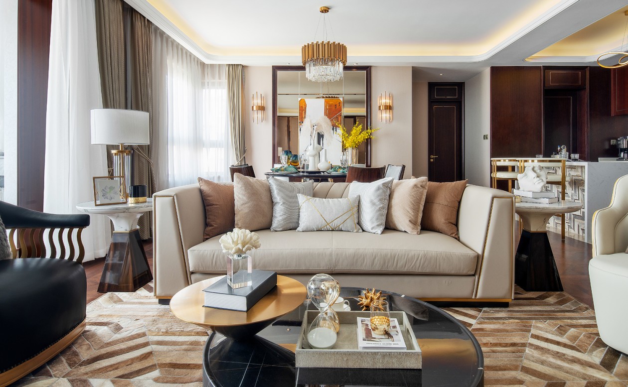 歐式輕奢風(fēng)格家裝設(shè)計(jì)室內(nèi)裝修效果圖-客廳沙發(fā)茶幾 歐式輕奢風(fēng)格家裝設(shè)計(jì)室內(nèi)裝修效果圖-客廳沙發(fā)茶幾