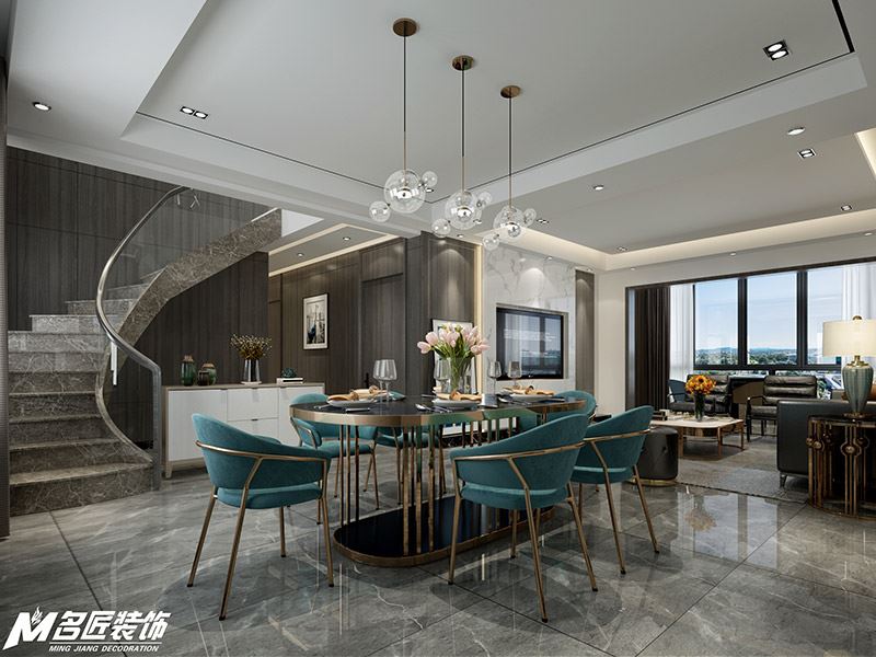 佛山市保利天悅北歐風(fēng)格復(fù)式裝修案例