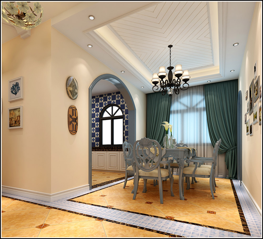 大同鉑藍(lán)郡別墅410平米地中海風(fēng)格裝修案例-餐廳 大同鉑藍(lán)郡別墅410平米地中海風(fēng)格裝修案例-餐廳