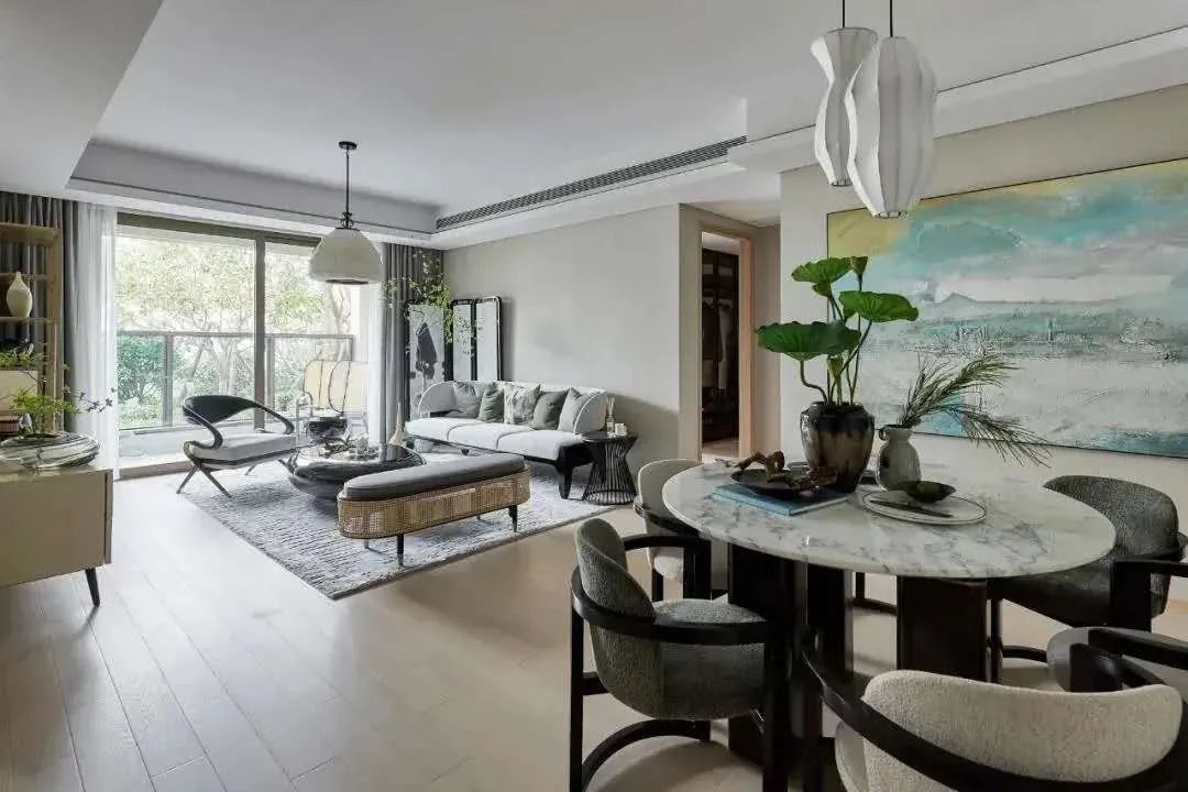 新中式風(fēng)格室內(nèi)設(shè)計家裝案例-客餐廳 新中式風(fēng)格室內(nèi)設(shè)計家裝案例-客餐廳