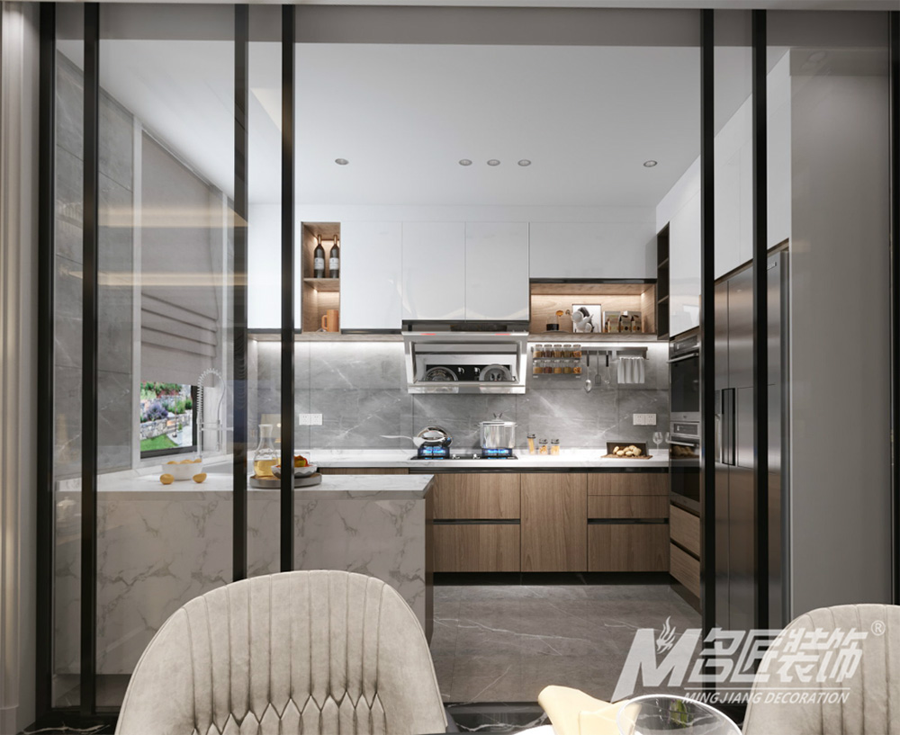 別墅裝修設(shè)計(jì)美式輕奢風(fēng)格-廚房 別墅裝修設(shè)計(jì)美式輕奢風(fēng)格-廚房