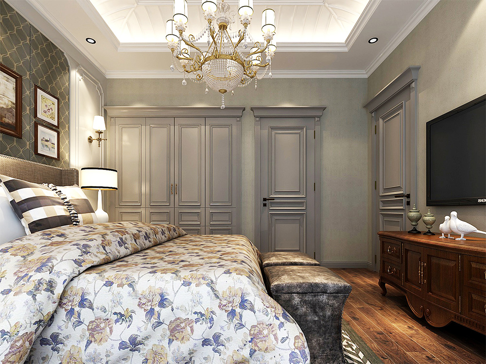 裝修案例經(jīng)典美式風(fēng)格別墅裝修效果圖-次臥 裝修案例經(jīng)典美式風(fēng)格別墅裝修效果圖-次臥