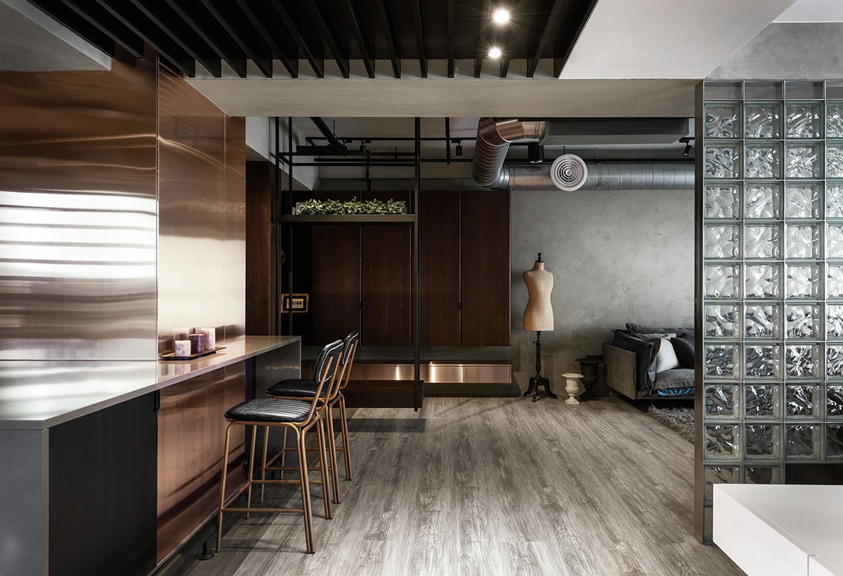 工業(yè)風(fēng)風(fēng)格家裝設(shè)計室內(nèi)裝修效果圖-餐廳吧臺 工業(yè)風(fēng)風(fēng)格家裝設(shè)計室內(nèi)裝修效果圖-餐廳吧臺