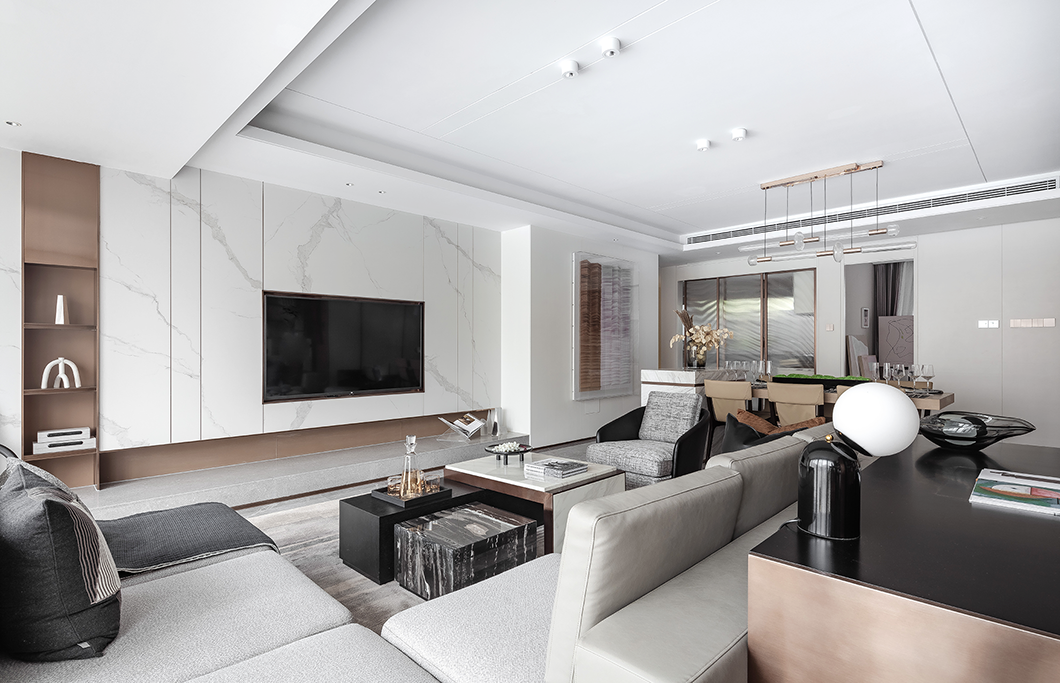 現代簡約風格室內設計家裝案例-客廳 現代簡約風格室內設計家裝案例-客廳